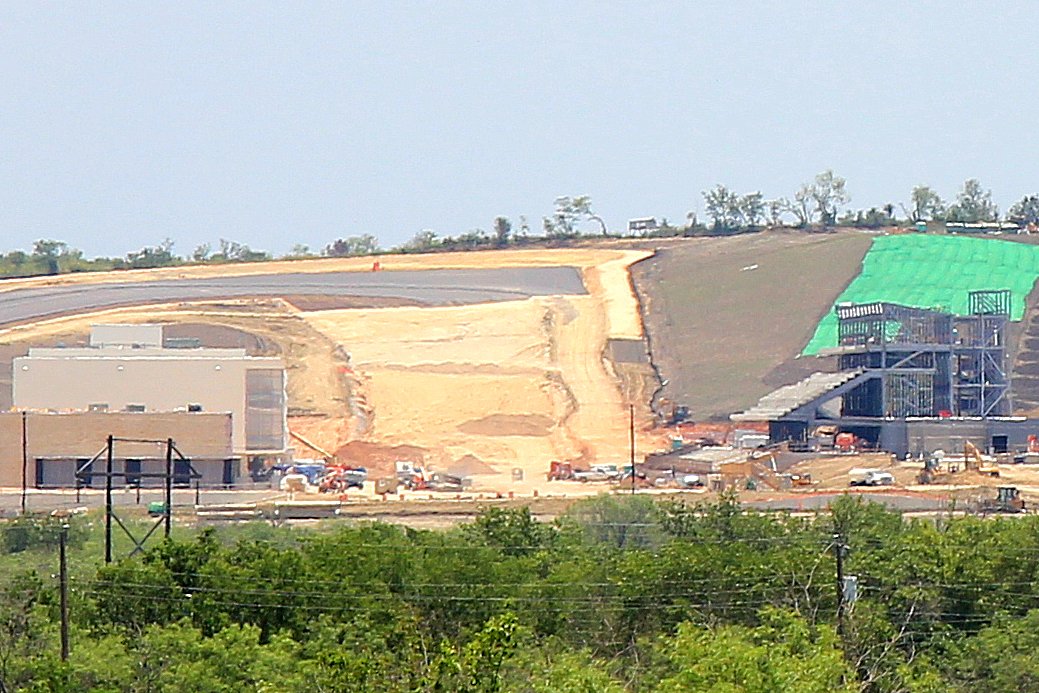 Cars race at Circuit of the Americas in Austin, Texas