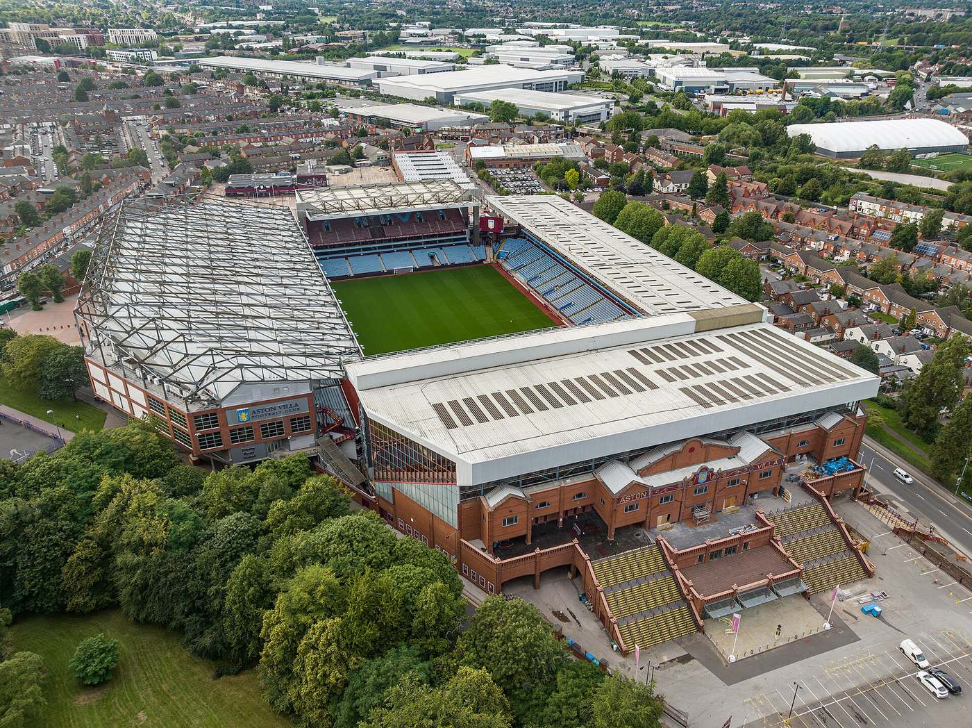Villa Park stadium in Birmingham