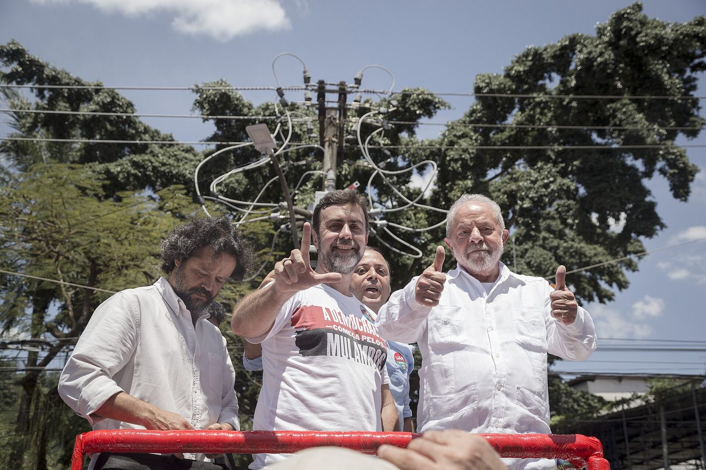 Lula campaigning in Rio de Janeiro during the 2022 presidential runoff