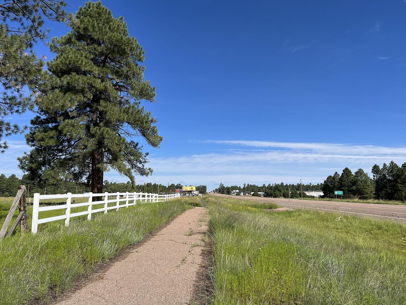 View of Heber-Overgaard, Arizona, from State Route 260