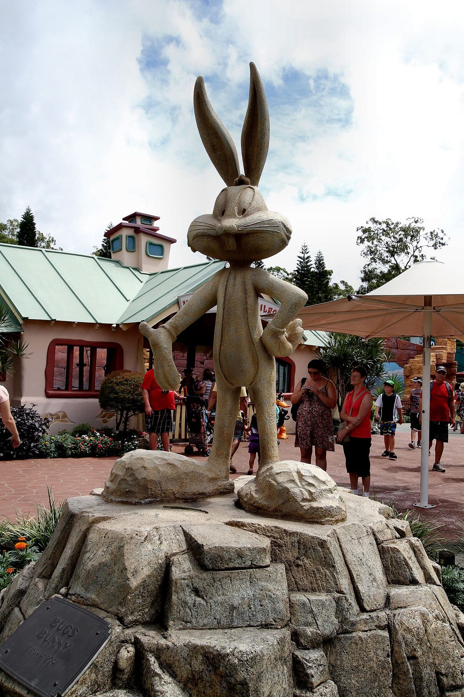 Bugs Bunny statue at Warner Bros. Movie World