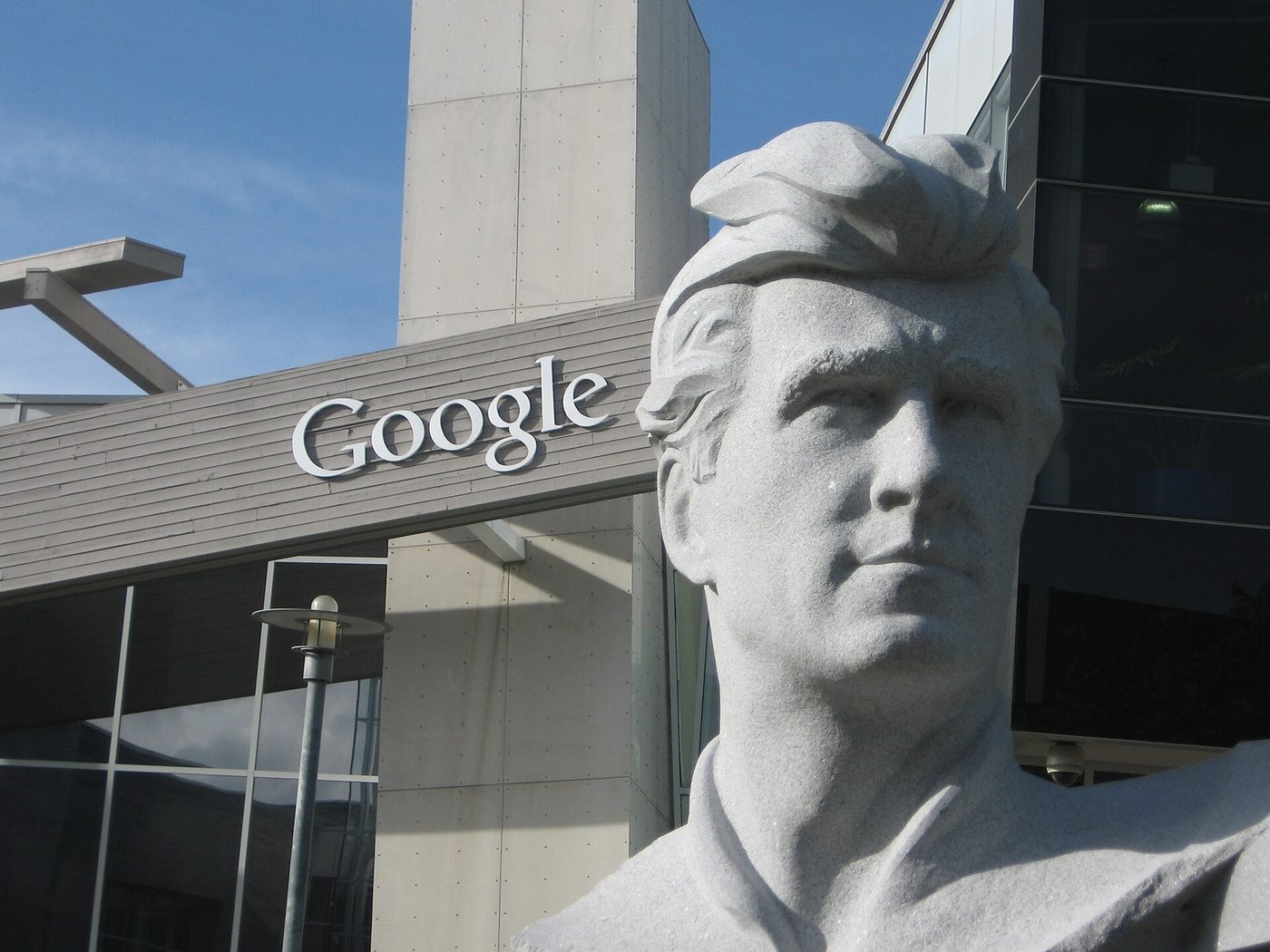 Googleplex campus buildings in Mountain View, California