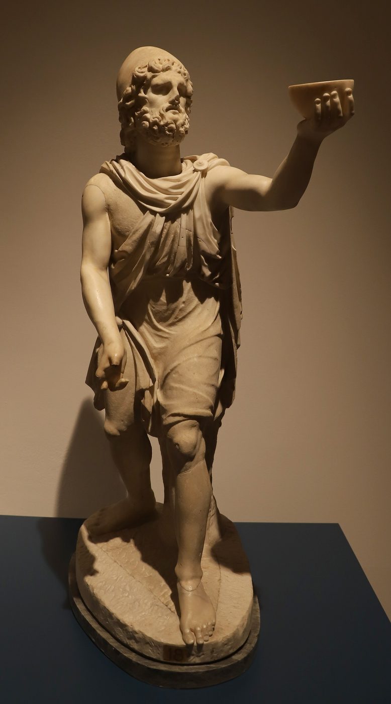 Roman statue of Odysseus at the Vatican Museums