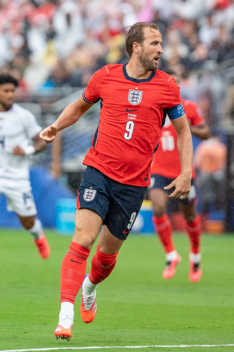 Harry Kane in an England kit during a match against Panama