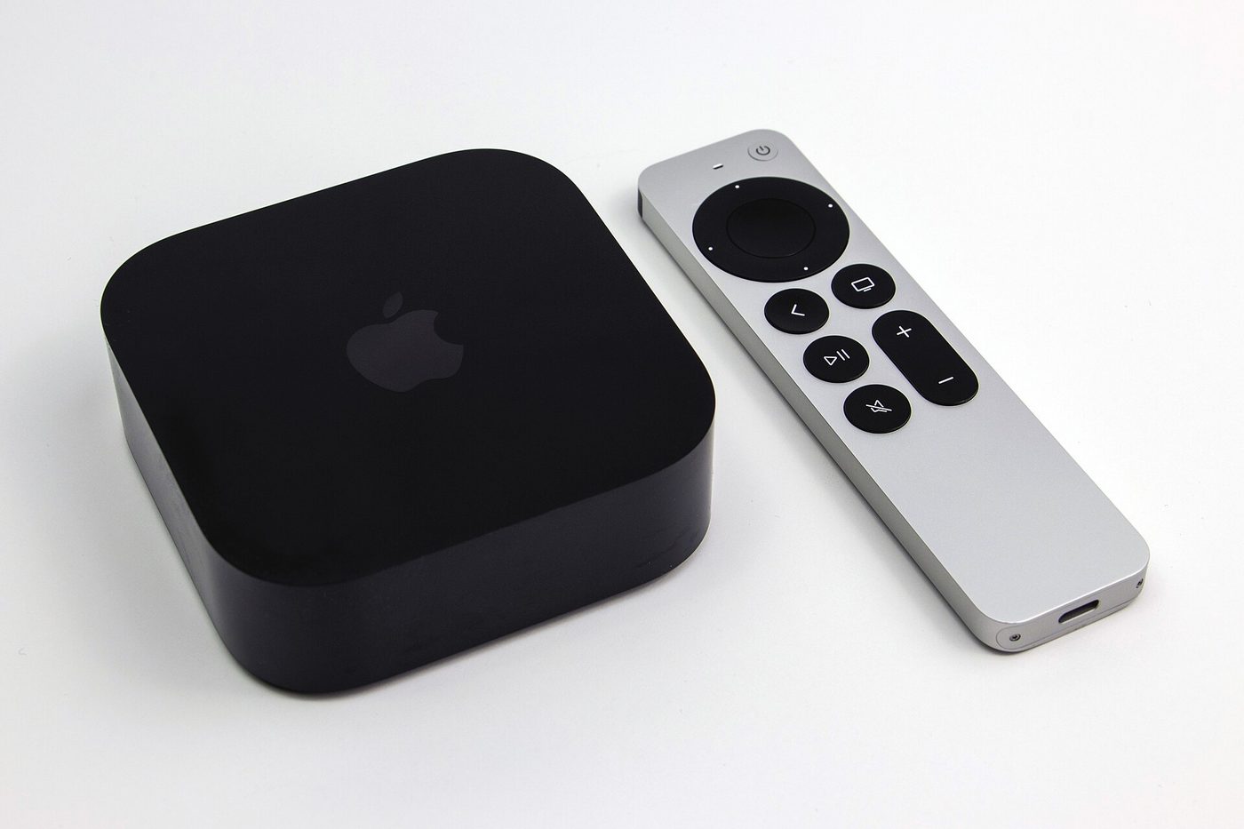 Apple TV 4K streaming box with Siri Remote
