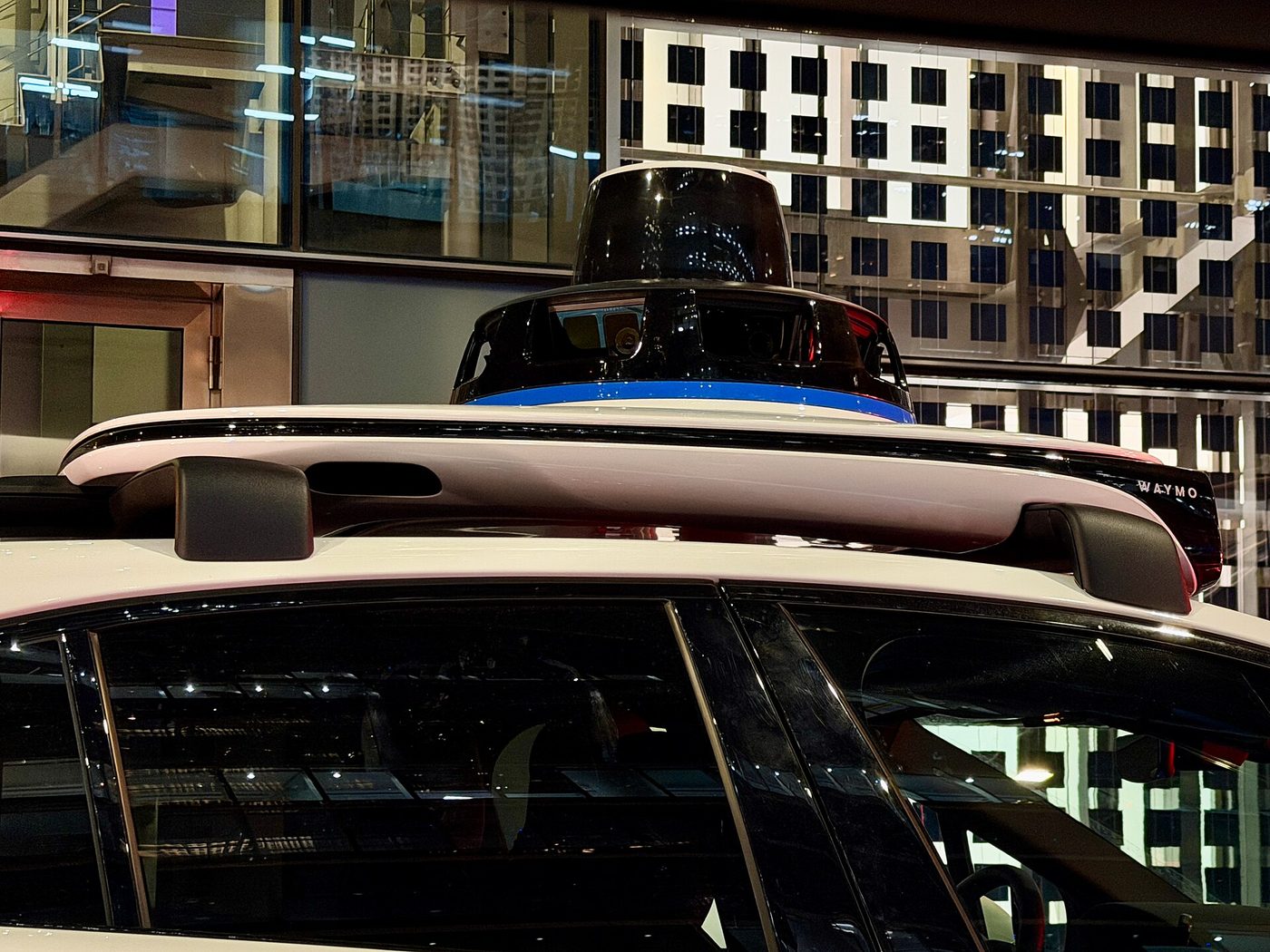 Waymo autonomous vehicle roof sensor dome