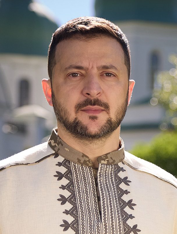 Volodymyr Zelenskyy in a 2024 press photo