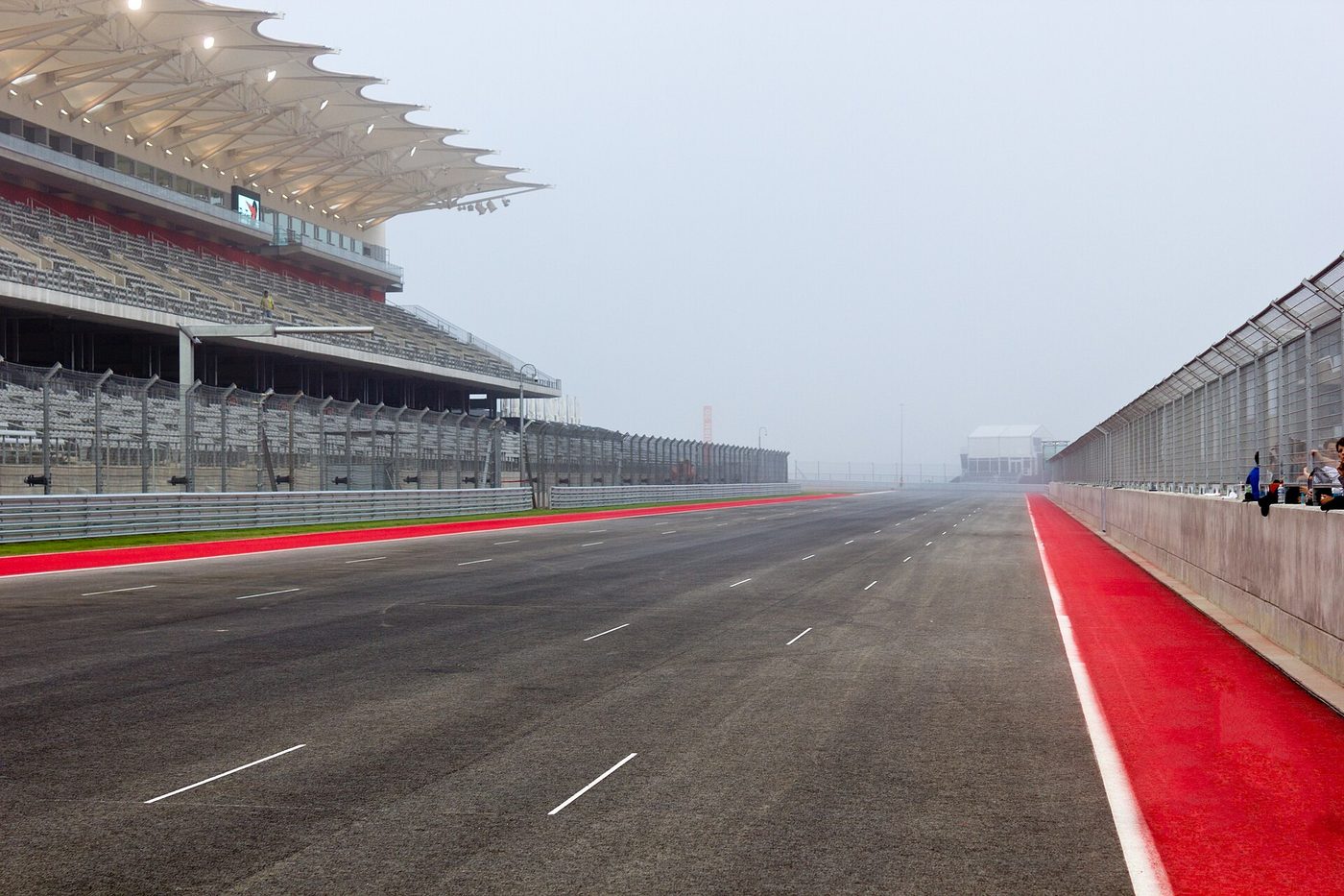 Main straight at Circuit of the Americas
