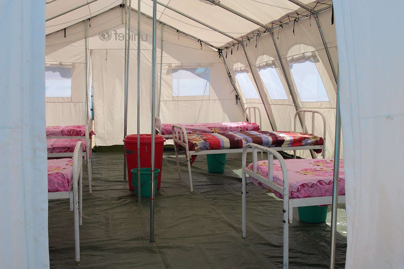 Temporary Ebola treatment facility
