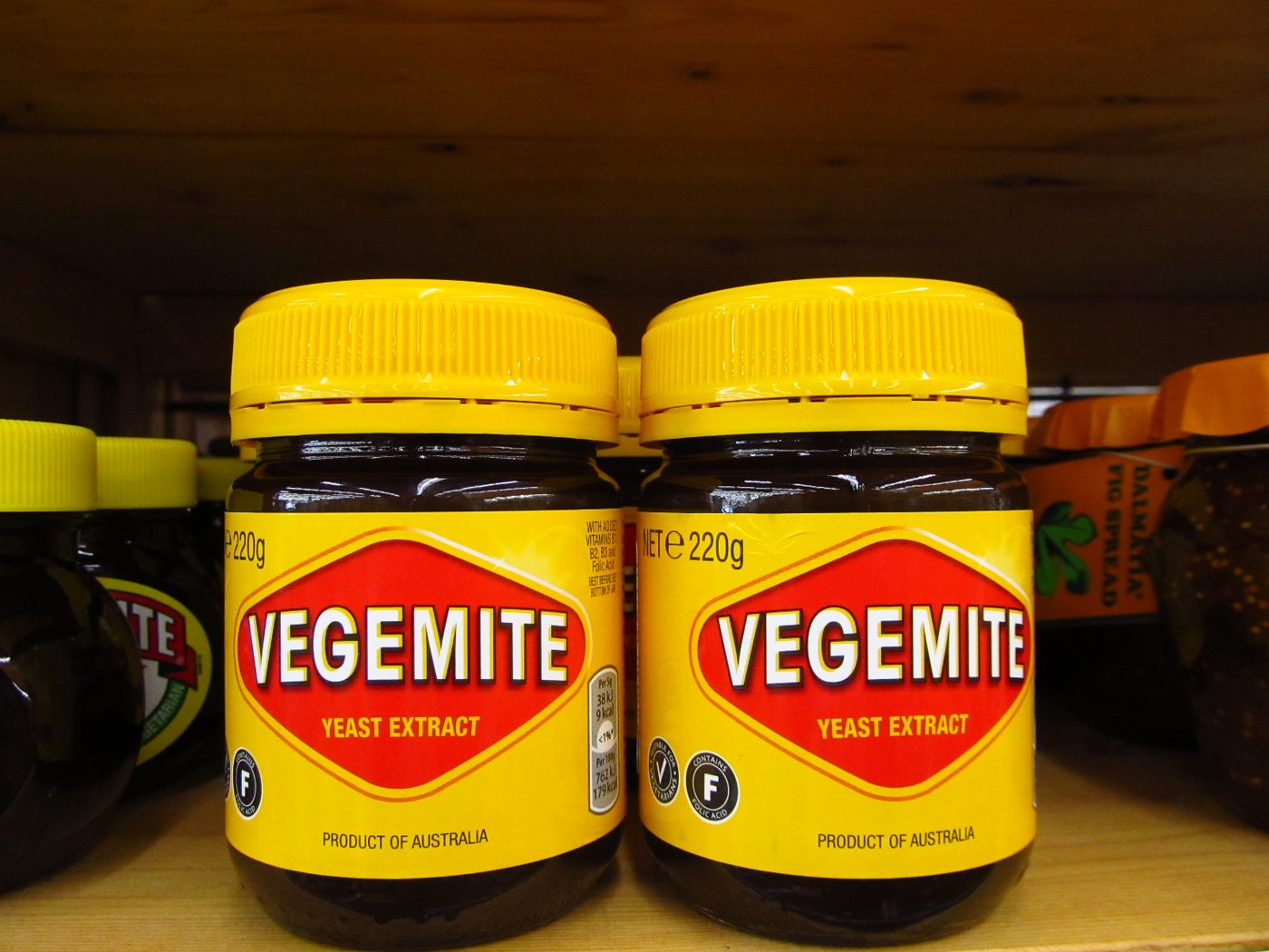 Two jars of Vegemite