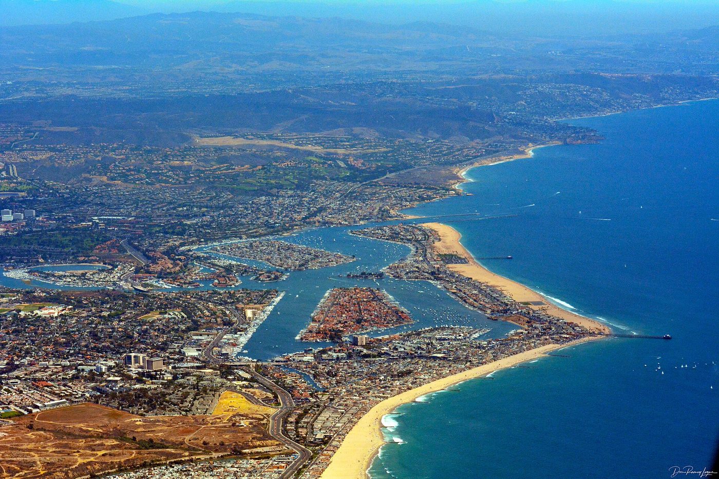 Aerial view of Newport Beach