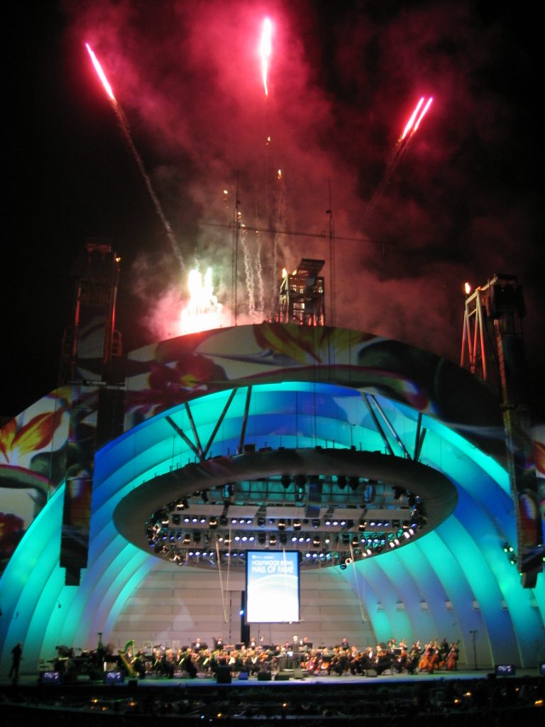 The Hollywood Bowl amphitheater in Los Angeles