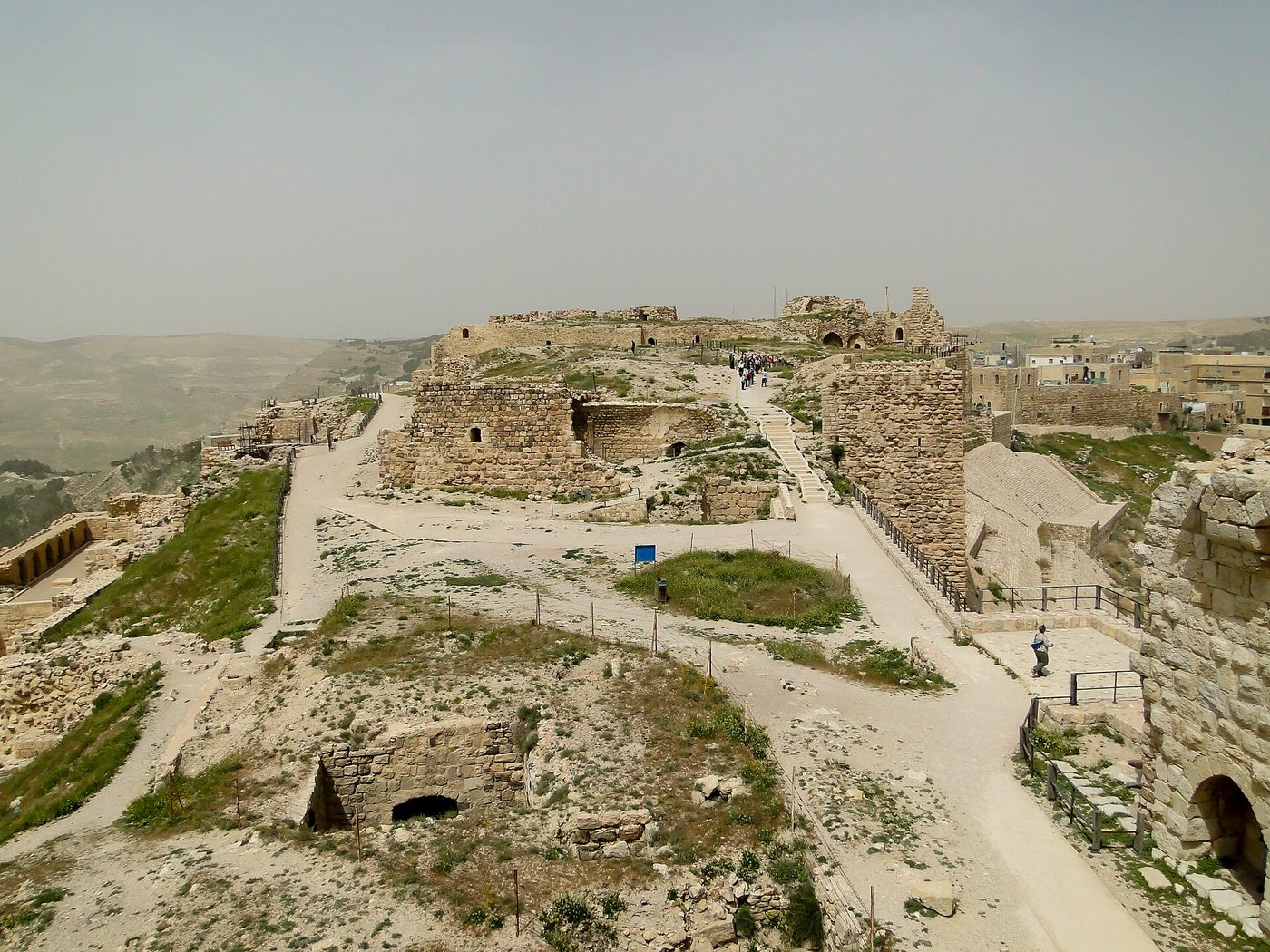 Upper court of Karak Castle in Jordan