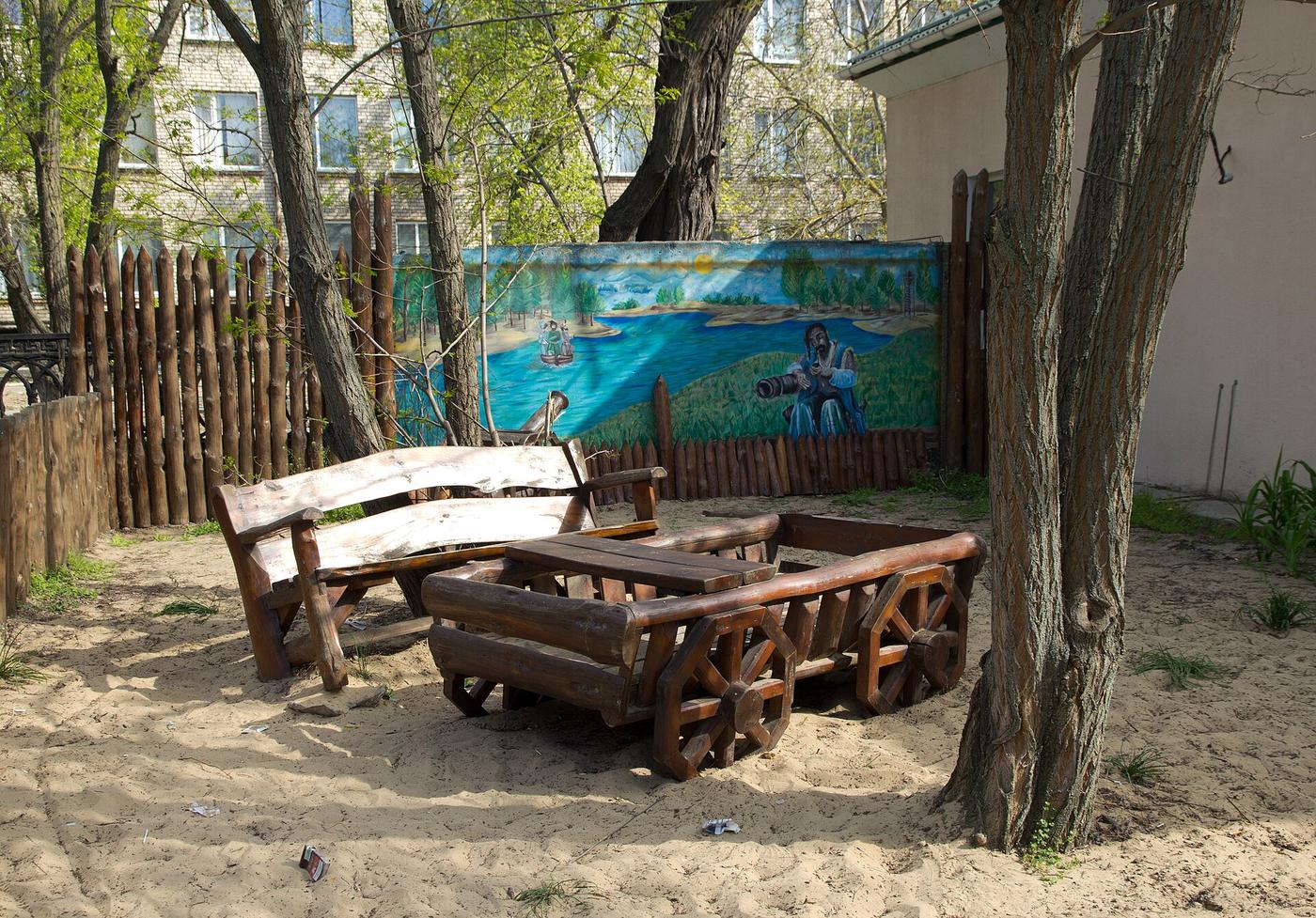 Street view in Oleshky, Ukraine