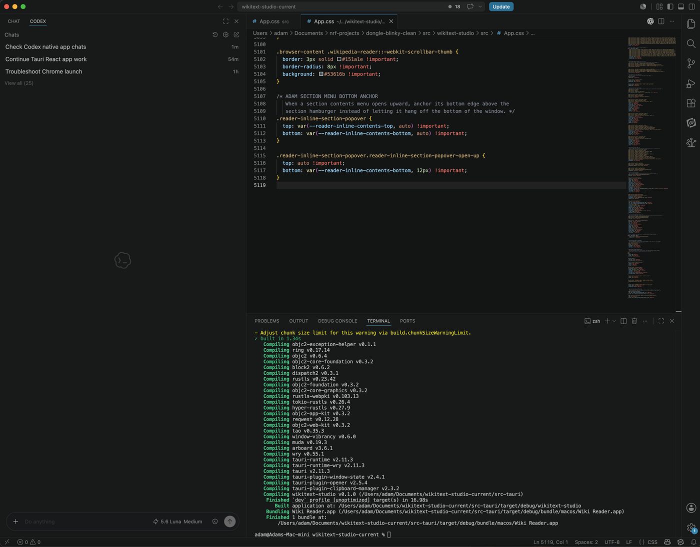 OpenAI Codex extension interface in Visual Studio Code