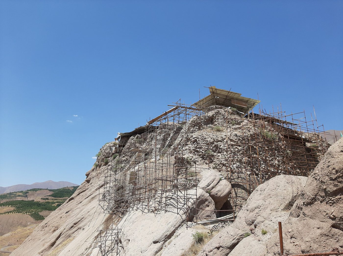 The ruins of Alamut Castle in Iran