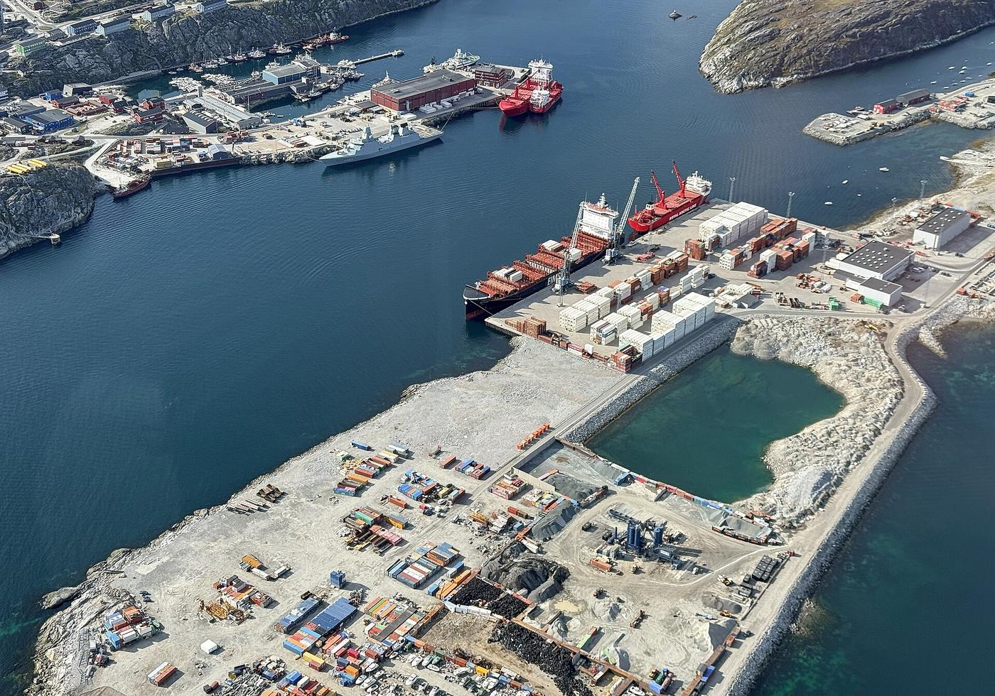 The harbor in Nuuk, Greenland