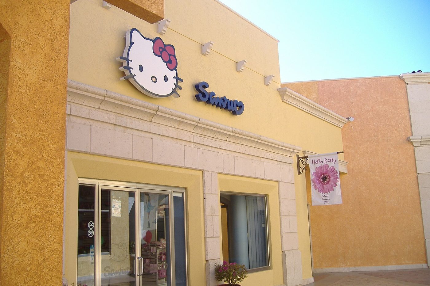 A Hello Kitty store