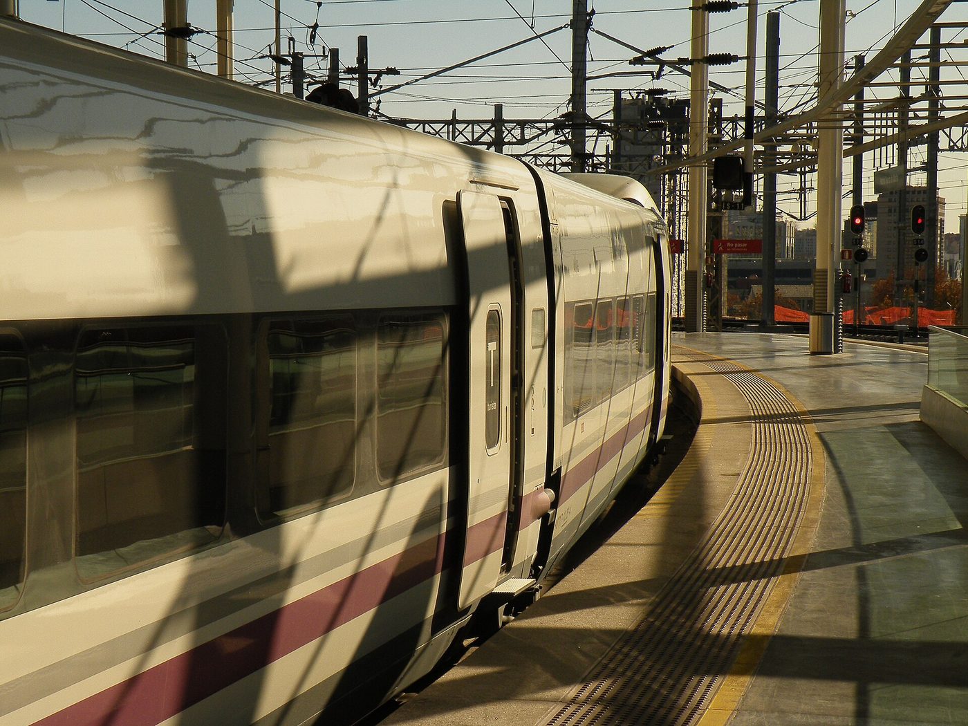 Spanish high-speed train on the Madrid to Seville line