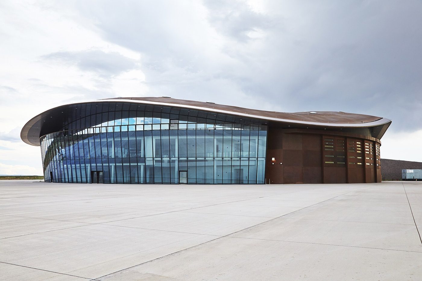 The Spaceport America terminal in New Mexico