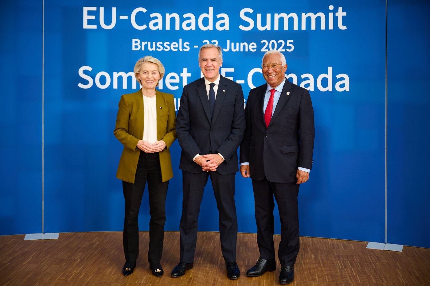 Canadian Prime Minister Mark Carney at a summit with European leaders