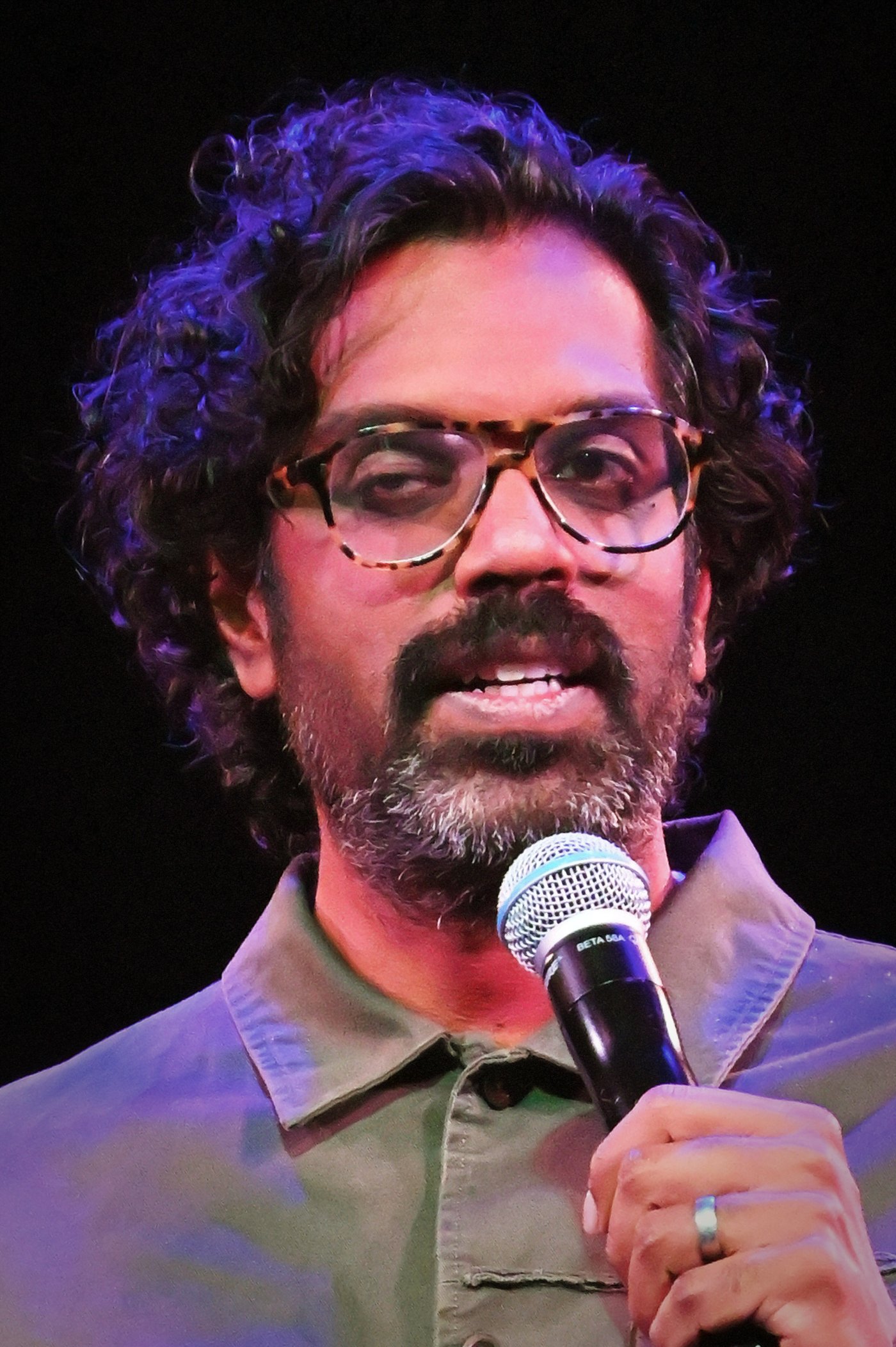 Comedian Romesh Ranganathan in a portrait