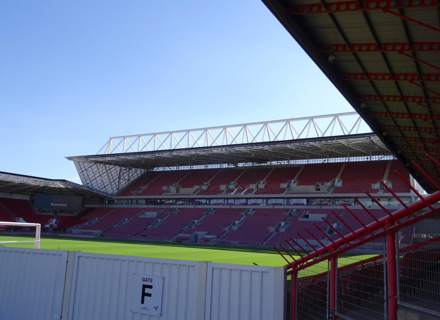 The West Stand at Ashton Gate stadium in Bristol